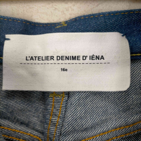 イエナ IENA LATELIER DENIME D IENA 19SS デニムパンツ ジーンズ テーパード セルビッチ ハイライズ 34 青 ブルー レディース JPN:34