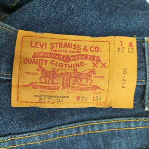 リーバイス Levis 00S MADE IN USA 517 ボタン裏379 ブーツカットデニムパンツ メンズ 29/34