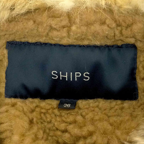 シップス SHIPS ラビットファーライナーコート モッズコート メンズ 36
