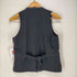 ライト WRYHT ARTISAN SACK VEST GLEN CHECK ベスト グレンチェック ツイード Vネック 前開き 異素材切替 グレー 黒 ブラック レディース