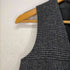 ライト WRYHT ARTISAN SACK VEST GLEN CHECK ベスト グレンチェック ツイード Vネック 前開き 異素材切替 グレー 黒 ブラック レディース