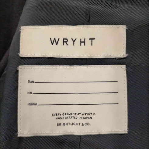 ライト WRYHT ARTISAN SACK VEST GLEN CHECK ベスト グレンチェック ツイード Vネック 前開き 異素材切替 グレー 黒 ブラック レディース
