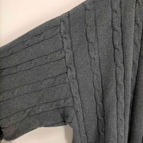 アレキサンダージュリアン ALEXANDER JULIAN ロゴ刺繍ケーブルニット メンズ JPN:XL