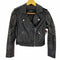 ゲス GUESS ボールスタッズ レザージャケット ダブルライダースジャケット レディース XS