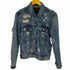 ゲス GUESS クラッシュデニムジャケット DILLON JACKET 加工 レディース XS