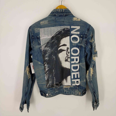 ゲス GUESS クラッシュデニムジャケット DILLON JACKET 加工 レディース XS