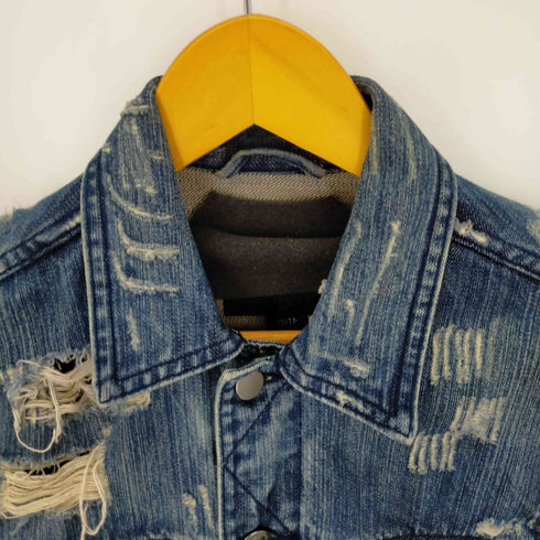 ゲス GUESS クラッシュデニムジャケット DILLON JACKET 加工 レディース XS