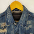 ゲス GUESS クラッシュデニムジャケット DILLON JACKET 加工 レディース XS