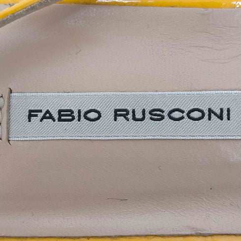 ファビオルスコーニ FABIO RUSCONI ストライプエナメルサンダル レディース 36