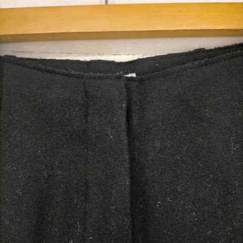 RIAM-PLAGE パンツ ウール テーパード タック 38 黒 ブラック レディース JPN:38