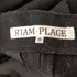 RIAM-PLAGE パンツ ウール テーパード タック 38 黒 ブラック レディース JPN:38