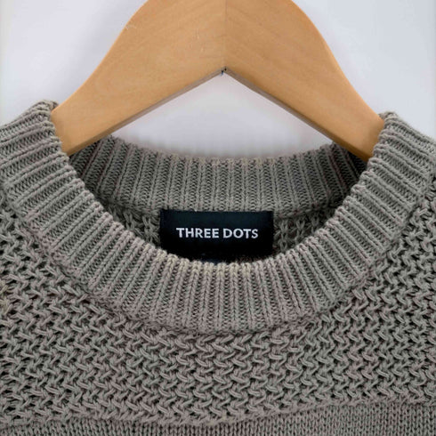 スリードッツ three dots コットンクルーネックニット レディース JPN:M