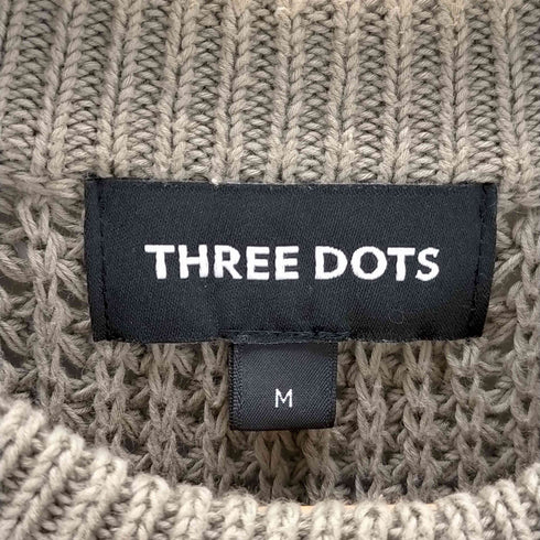 スリードッツ three dots コットンクルーネックニット レディース JPN:M