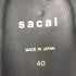 サカイ Sacai 18SS メタリック切替 レザーポインテッドトゥ ドレススシューズ メンズ 40