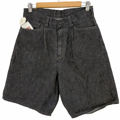 リーバイス Levis 512 ブラックデニムワイドショーツ ハーフパンツ メンズ W29