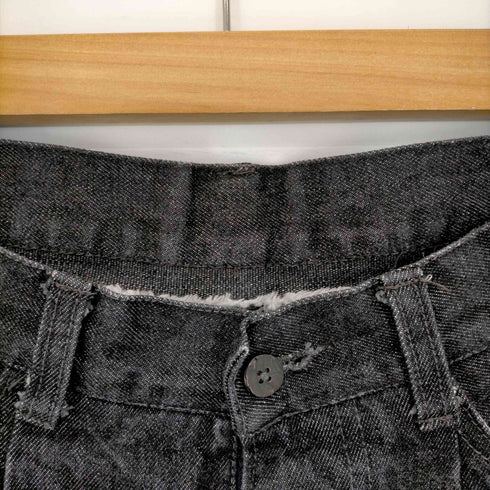 リーバイス Levis 512 ブラックデニムワイドショーツ ハーフパンツ メンズ W29
