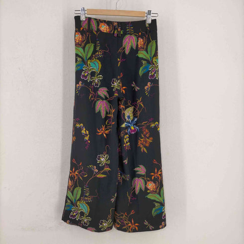 エイチアンドエム H&M 花柄 ワイドスラックスパンツ レディース EUR:34