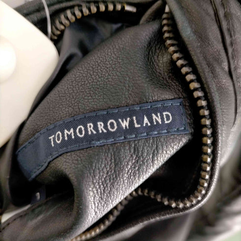 トゥモローランド TOMORROWLAND ラムレザー リバーシブルダウンジャケット メンズ JPN:L