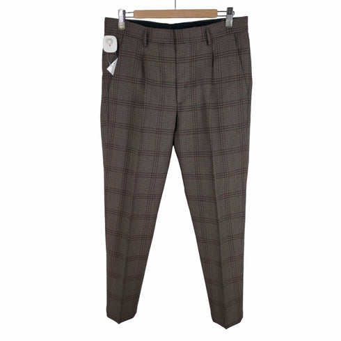 ビューティーアンドユースユナイテッドアローズ BEAUTY & YOUTH UNITED ARROWS TW チェック 1P ワイドテーパード アンクルパンツ メンズ JPN:L