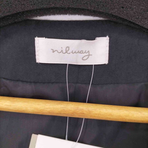 ニルウェイ Nilway シンセティックスウェードノーカラーテーラードジャケット メンズ JPN:M