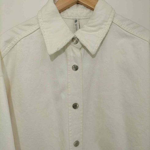 ザラ ZARA デニムコーチジャケット デニムジャケット レディース import:M