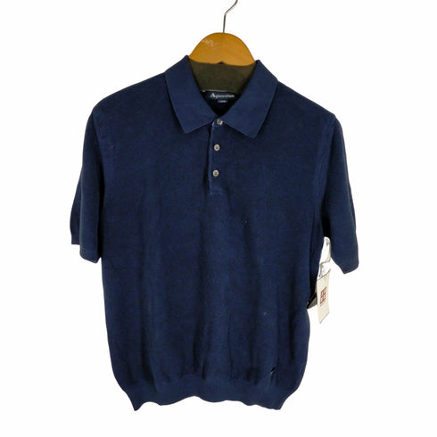 アクアスキュータム AQUASCUTUM 18Gニットポロ メンズ import:L