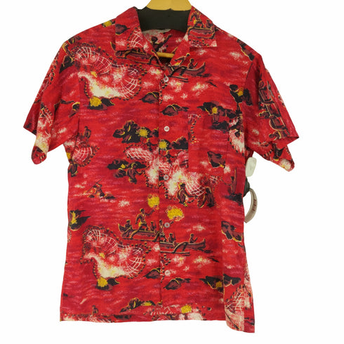 ペニーズ タウンクラフト PENNEY'S TOWNCRAFT 60S 総柄アロハシャツ メンズ import:M