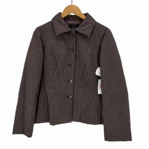 ランバン LANVIN 総柄 中綿ジャケット レディース JPN:M