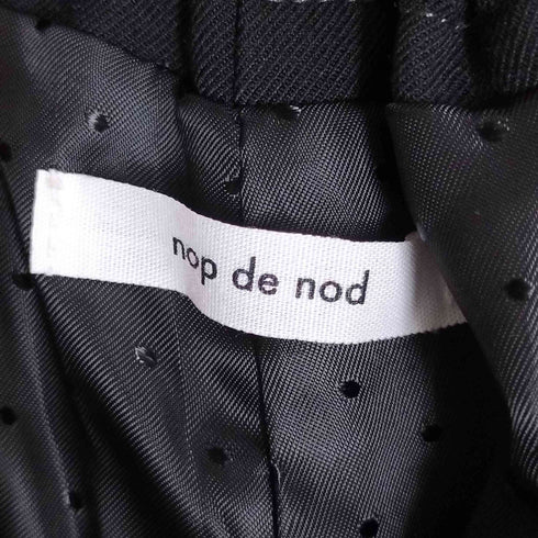 ノップデノッド nop de nod バイカラーイージークロップドパンツ レディース JPN:M