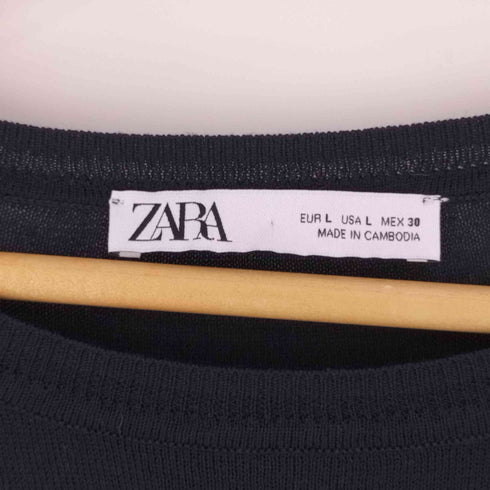 ザラ ZARA ボーダー レーヨンアクリル セーター レディース import:L