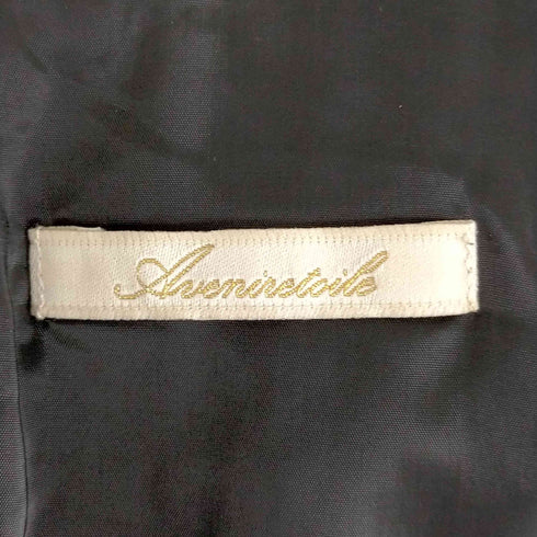 アベニールエトワール Aveniretoile タイトワンピース ツイードワンピース ひざ丈 ウール混 ビジュー レディース JPN:M