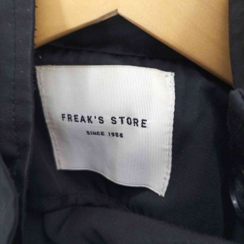 フリークスストア FREAKS STORE スタンドカラー フロントダブル ロングコート トレンチコート レディース FREE