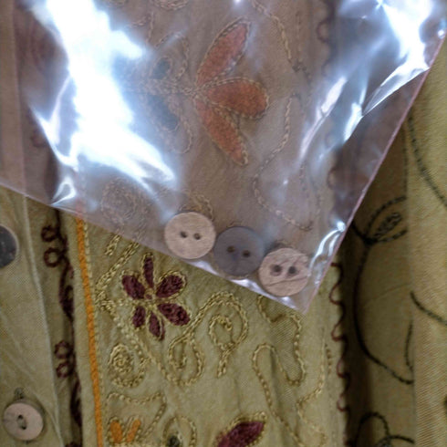 made in india インド刺繍シャツワンピース レディース FREE