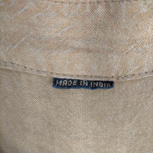 made in india インド刺繍シャツワンピース レディース FREE
