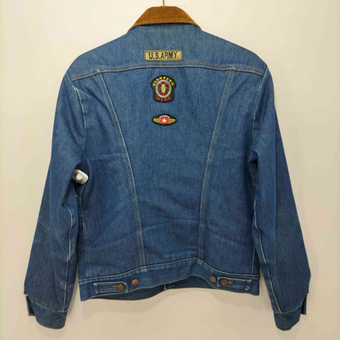 ラングラー Wrangler 裏地ブランケット ワッペン デニムジャケット メンズ