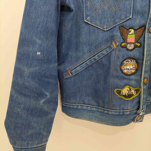 ラングラー Wrangler 裏地ブランケット ワッペン デニムジャケット メンズ