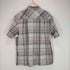 チェック柄半袖シャツ メンズ 2xl
