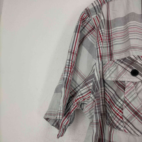 チェック柄半袖シャツ メンズ 2xl