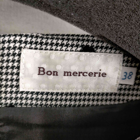 ボンメルスリー Bon mercerie フラワーフロッキーチェック レディース JPN:38