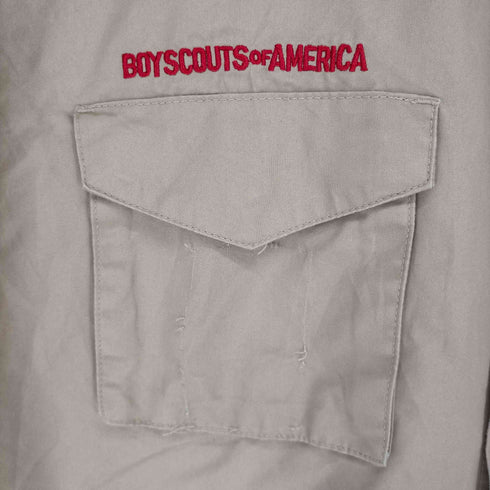 ボーイスカウトオブアメリカ BOY SCOUTS OF AMERICA ワッペン装飾半袖シャツ メンズ ADULT LARGE