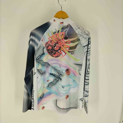 PEACE888BUTTERFLY ハイネックエステルグラフィックカットソー メンズ import:L