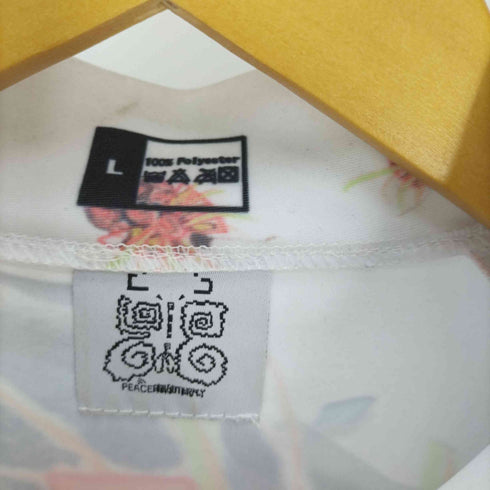 PEACE888BUTTERFLY ハイネックエステルグラフィックカットソー メンズ import:L