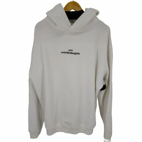 メゾンマルジェラ Maison Margiela 20AW オーバーサイズパーカー エンブロイダード 反転ロゴ カレンダータグ メンズ JPN:48