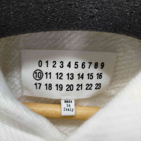 メゾンマルジェラ Maison Margiela 20AW オーバーサイズパーカー エンブロイダード 反転ロゴ カレンダータグ メンズ JPN:48