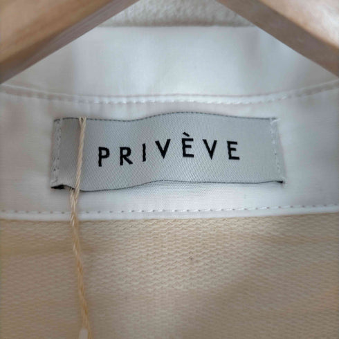 プリヴェヴェ PRIVEVE DANCING SNOOPY BI COLOR RUGBY POLO SHIRT レディース FREE