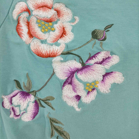 VIVINNE TAM 花刺繍 5分袖カットソー レディース JPN:0
