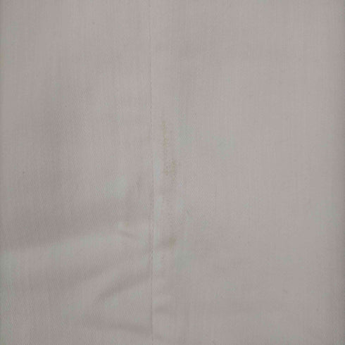 スーパーファイン superfine 切替ボーダージャケット ノーカラー 薄手 ミドル丈 S オフホワイト レディース JPN:S