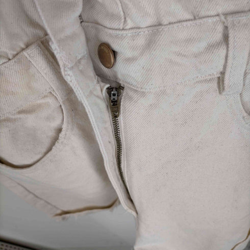ザラ ZARA ホワイトデニムデニムオールインワン レディース M