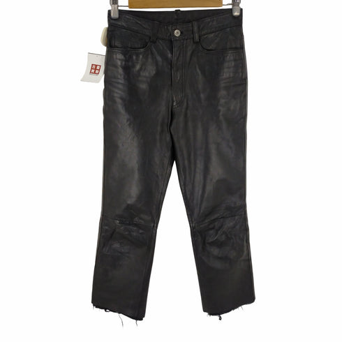 ヨウジヤマモト ダーバン アール Yohji Yamamoto DURBAN A.A.R カウレザーパンツ 本革 バイカー メンズ JPN:S