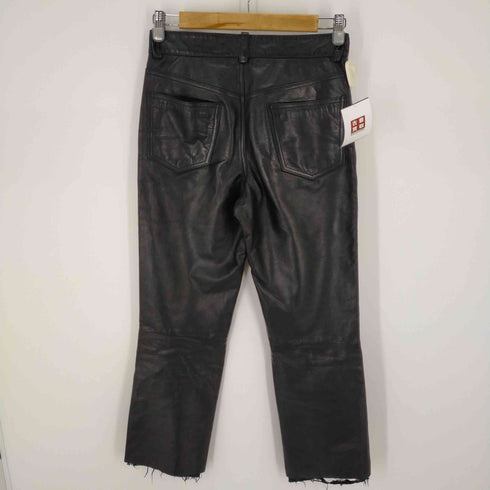 ヨウジヤマモト ダーバン アール Yohji Yamamoto DURBAN A.A.R カウレザーパンツ 本革 バイカー メンズ JPN:S